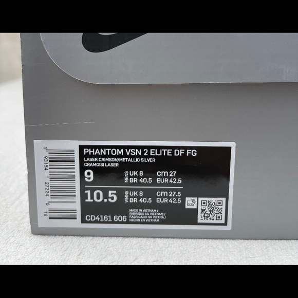 Nike Phantom Vision 2 Elite DF FG Crimson Soccer - Picture 12 of 13